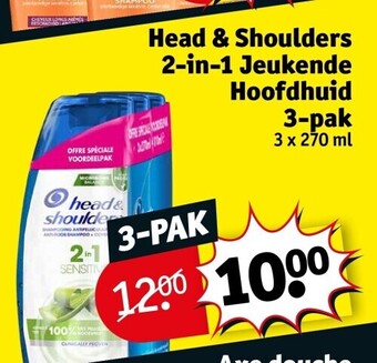 Kruidvat Head & shoulders 2-in-1 jeukende hoofdhuid 3-pak aanbieding