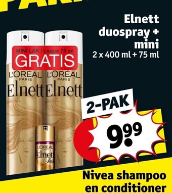 Kruidvat Elnett duospray + mini aanbieding