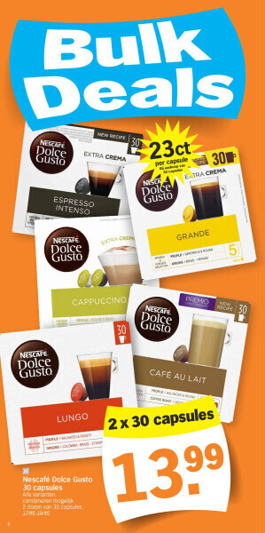 Albert Heijn Nescafé dolce gusto 30 capsules aanbieding