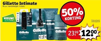 Kruidvat Gillette intimate aanbieding