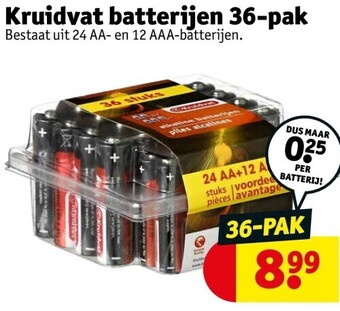 Kruidvat Kruidvat batterijen 36-pak aanbieding