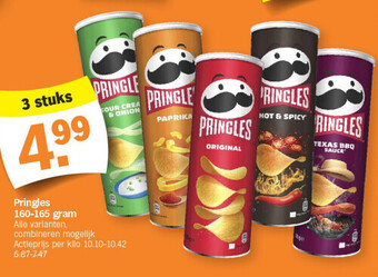 Albert Heijn Pringles 160-165 gram aanbieding