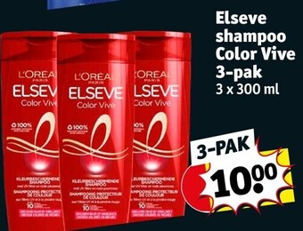 Kruidvat Elseve shampoo color vive 3-pak aanbieding