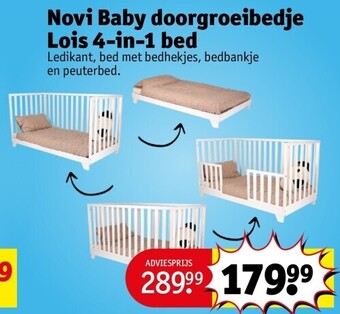 Kruidvat Novi baby doorgroeibedje lois 4-in-1 bed aanbieding