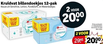 Kruidvat Kruidvat billendoekjes 12-pak aanbieding