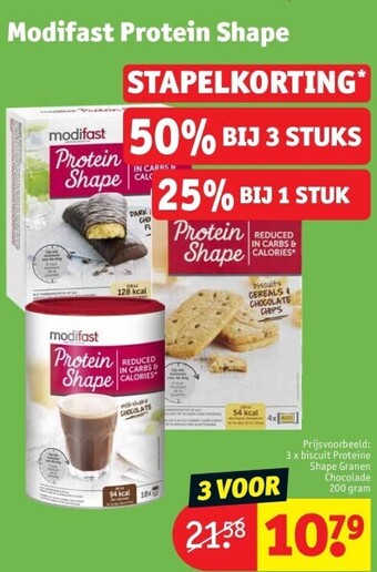 Kruidvat Modifast protein shape aanbieding