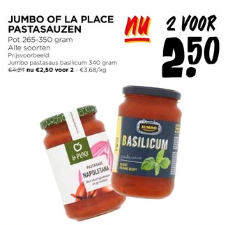 Jumbo LA PLACE PASTASAUZEN aanbieding