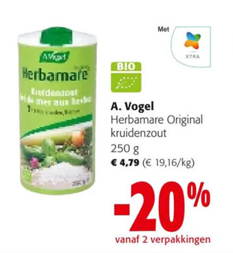 Colruyt A. Vogel Herbamare Original kruidenzout 250 g aanbieding