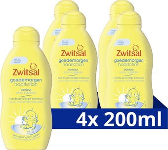 Bol.com Zwitsal goedemorgen haarlotion - 4 x 200 ml - voordeelverpakking aanbieding