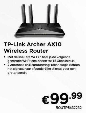 Tp-link archer ax10 wireless router