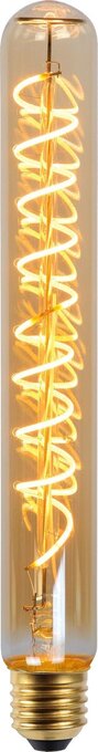 Bol.com Lucide t32 - filament lamp - ø 3,2 cm - led dimb. - e27 - 1x4,9w 2200k - amber aanbieding