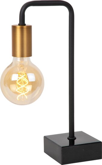 Bol.com Lucide enya - tafellamp - 1xe27 - zwart aanbieding