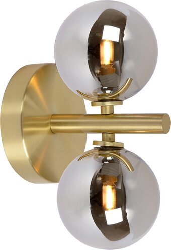 Bol.com Lucide tycho - wandlamp - 2xg9 - mat goud / messing aanbieding