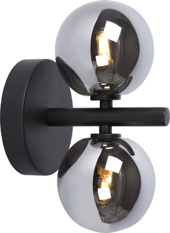 Bol.com Lucide tycho - wandlamp - 2xg9 - zwart aanbieding