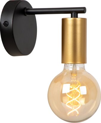 Bol.com Lucide enya - wandlamp - 1xe27 - zwart aanbieding