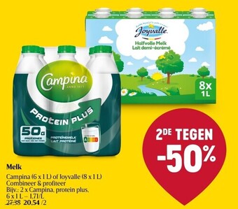 Delhaize Melk aanbieding