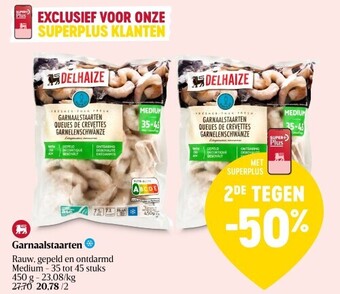 Delhaize Garnaalstaarten aanbieding
