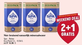 Delhaize Niet-bruisend natuurlijk mineraalwater aanbieding