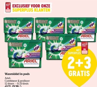 Delhaize Wasmiddel in pods aanbieding