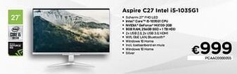 Acer aspire c27 intel i5-1035g1