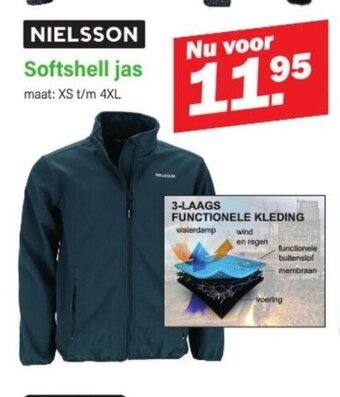 Van Cranenbroek NIELSSON Softshell jas aanbieding