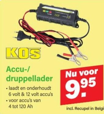 Van Cranenbroek Accu-/ druppellader aanbieding