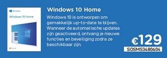 CompuDeals Microsoft windows 10 home aanbieding
