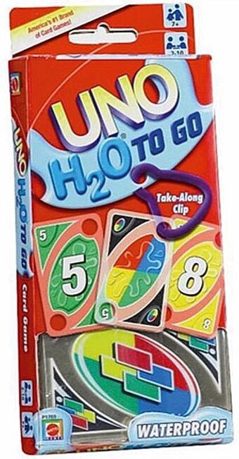Mattel games uno h2o to go - kaartspel