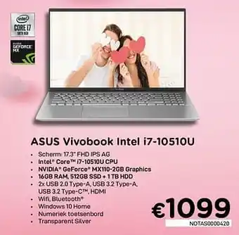 Asus vivobook intel i7-10510u