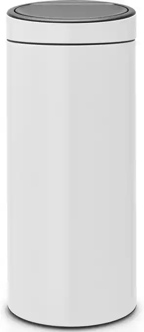 Coolblue Brabantia touch bin 30 liter white + vuilniszakken (120 stuks) aanbieding