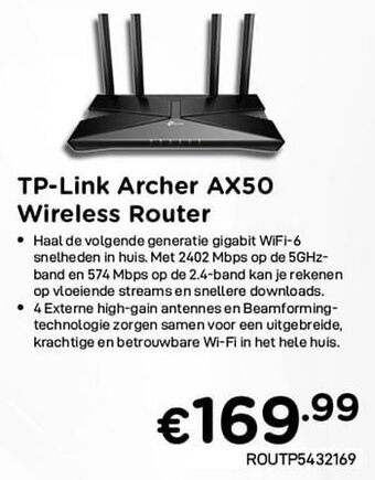 Tp-link archer ax50 wireless router