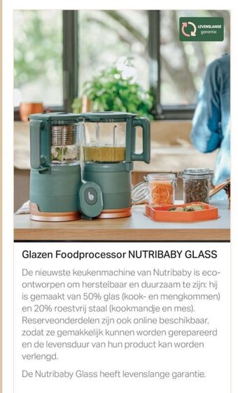 Multi bazar Glazen Foodprocessor NUTRIBABY GLASS aanbieding