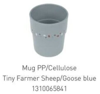 Multi bazar Mug PP/Cellulose Tiny Farmer Sheep/Goose blue 1310065841 aanbieding