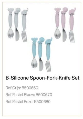 Multi bazar B-Silicone Spoon-Fork-Knife Set aanbieding