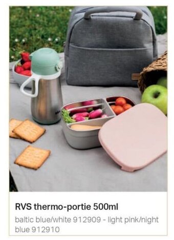 Multi bazar RVS thermo-portie 500ml aanbieding