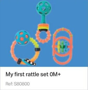 Multi bazar My first rattle set OM+ aanbieding