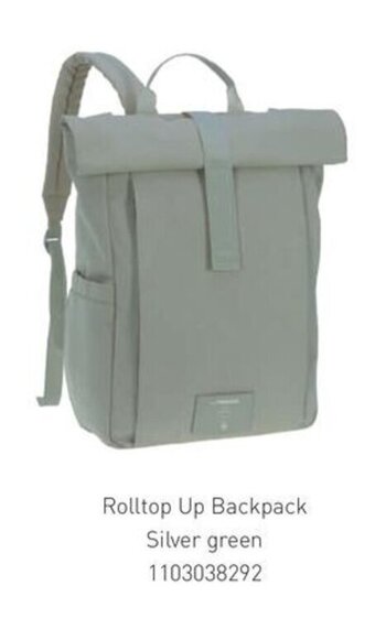 Multi bazar Rolltop Up Backpack Silver green aanbieding