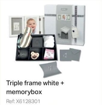 Multi bazar Triple frame white + memorybox aanbieding