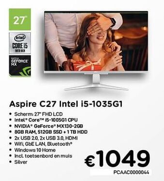 Acer aspire c27 intel i5-1035g1