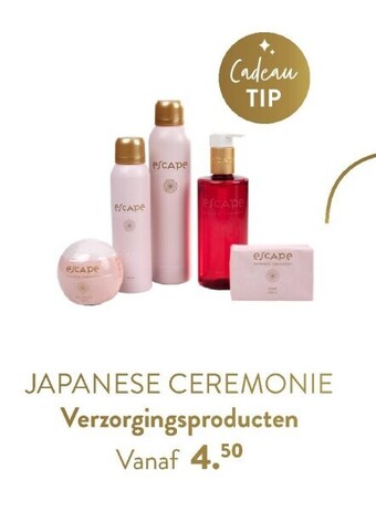Casa Japanese ceremonie verzorgingsproducten aanbieding