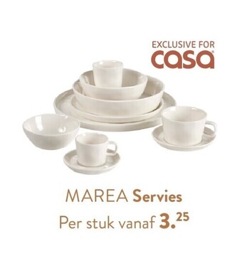 Casa Marea servies aanbieding