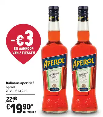 Delhaize Aperol Italiaans aperitief aanbieding