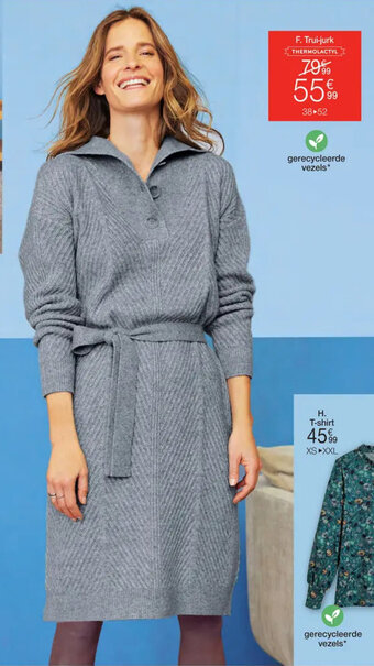 Damart TRUI-JURK IN TRICOT, THERMOLACTYL, GERECYCLEERDE VEZELS aanbieding