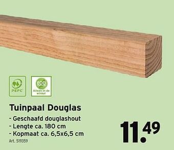 GAMMA Tuinpaal douglas aanbieding