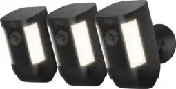 Coolblue Ring spotlight cam pro - battery - zwart - 3-pack aanbieding