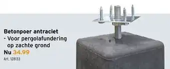 GAMMA Betonpoer antraciet aanbieding