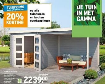GAMMA Tuinhuis helena aanbieding