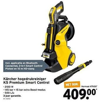GAMMA Kärcher hogedrukreiniger k5 premium smart control aanbieding