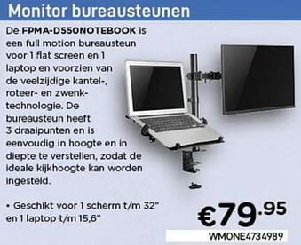 CompuDeals Newstar monitor bureausteunen fpma-d550notebook aanbieding