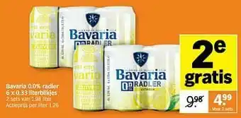 Albert Heijn Bavaria 0.0% radler aanbieding